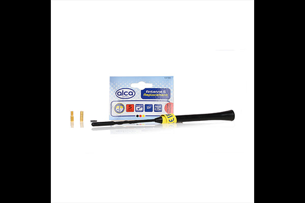 ANTENA AUTO EXTERIOR NEAGRA 23CM CU 2 ADAPTOARE (5-6MM)