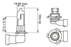 BEC 12V HB3 60W / 65W ECO BOSCH