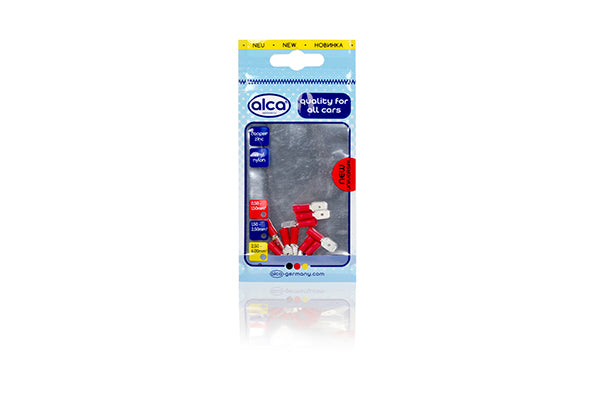 PAPUC ELECTRIC AUTO IZOLAT ROSU TIP TATA 6.35mm - SET 10