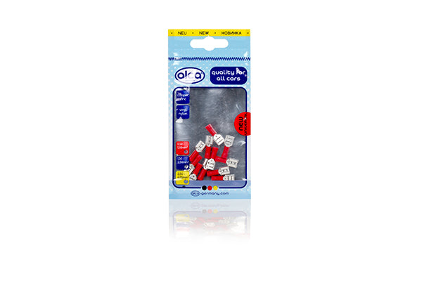 PAPUC ELECTRIC AUTO IZOLAT ROSU TIP TATA 6.3mm - SET 10
