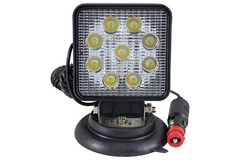 PROIECTOR DE LUCRU CU LED. PATRAT. LUMINA CONCENTRATA. BAZA MAGNETICA JBM