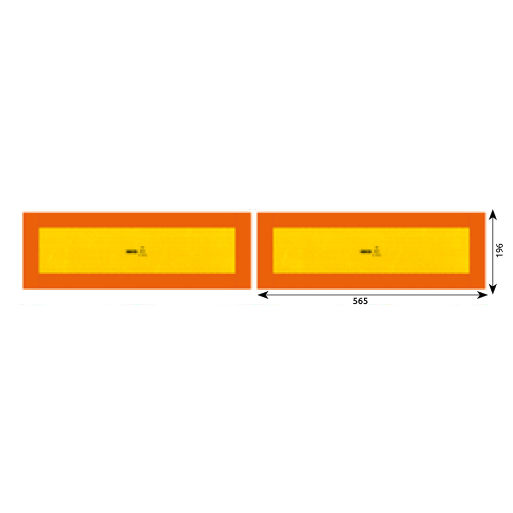 SET 2 AUTOCOLANTE REFLECTORIZANTE 565X196 MM HICO