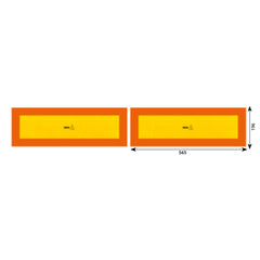 SET 2 AUTOCOLANTE REFLECTORIZANTE 565X196 MM HICO