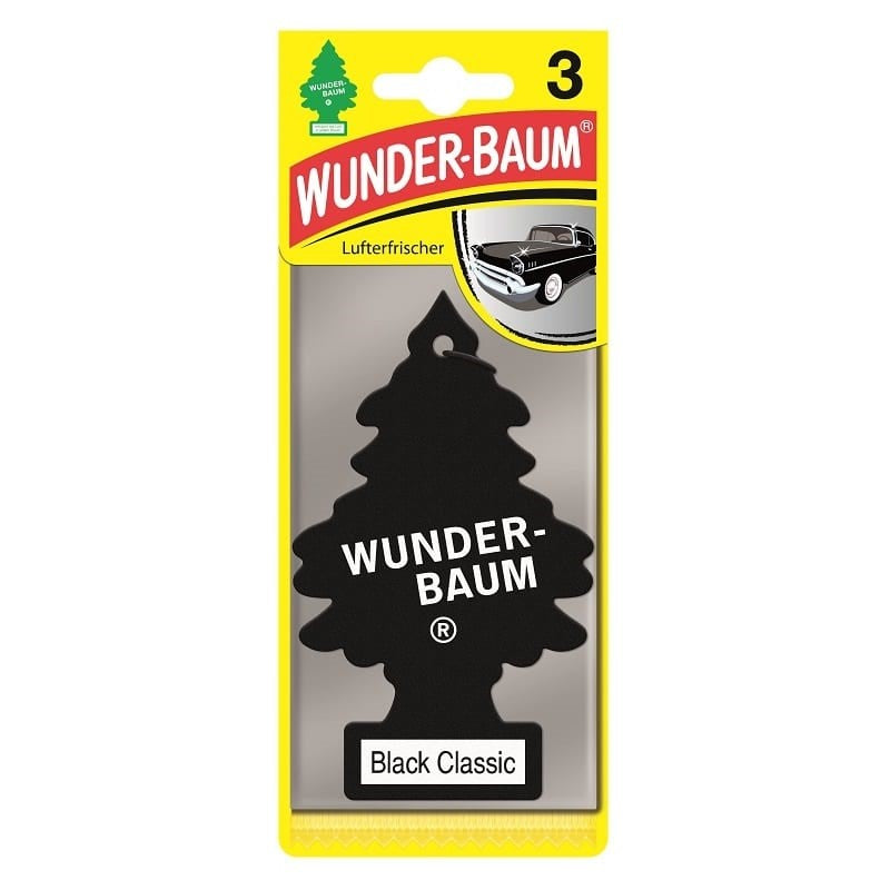 SET 3 BUCATI ODORIZANTE AUTO BRADUT WUNDER-BAUM BLACK ICE