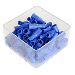 SET 100 MANSOANE ELECTRICE IZOLATE TOTAL ALBASTRE CILINDRIC 5MM