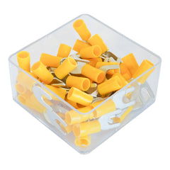 SET 100 PAPUCI ELECTRICI TERMINALI TIP FURCA IZOLATI 6.4MM