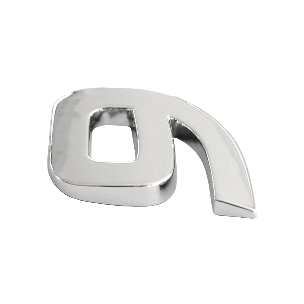 ORNAMENT AUTO 3D. CIFRA 9. 26 MM. CROMAT