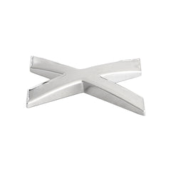 ORNAMENT AUTO 3D. LITERA X. 26 MM. CROMAT
