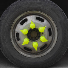 SET 10 BUCATI CAPAC PLASTIC PENTRU PREZON ROATA CU INDICATOR 33 MM NEON