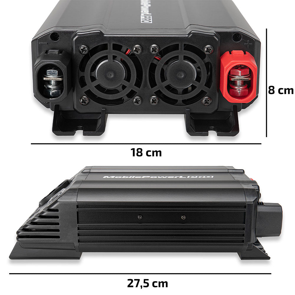 INVERTOR DE TENSIUNE HEYNER PREMIUM L PRO 600-1200W ALIMENTARE 12V IESIRE 230V CU USB
