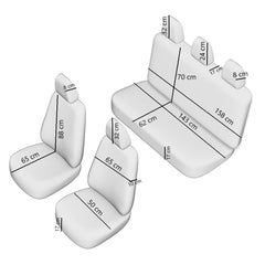 SET HUSE SCAUN DYNAMIC NEGRU
