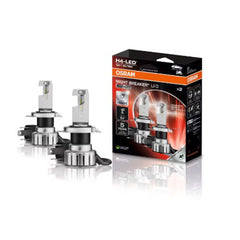 SET 2 BECURI NIGHT BREAKER LED SMART H4 +330% BLISTER OMOLOGARE RAR