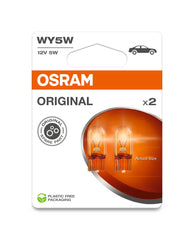 SET 2 BECURI 12V WY5W ORIGINAL BLISTER OSRAM