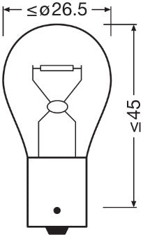 BEC CAMION 24V P21W ORIGINAL SET 10 BUC OSRAM