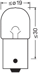 SET 2 BECURI 12V R5W ULTRA LIFE BLISTER OSRAM