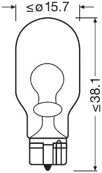 SET 2 BECURI 12V W16W ORIGINAL BLISTER OSRAM