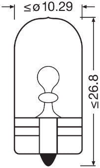 SET 2 BECURI 12V W5W ULTRA LIFE BLISTER OSRAM