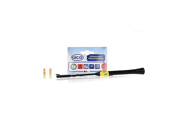 ANTENA AUTO EXTERIOR NEAGRA 23CM CU 2 ADAPTOARE (5-6MM)
