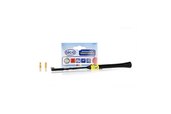 ANTENA AUTO EXTERIOR NEAGRA 23CM CU 2 ADAPTOARE (5-6MM)
