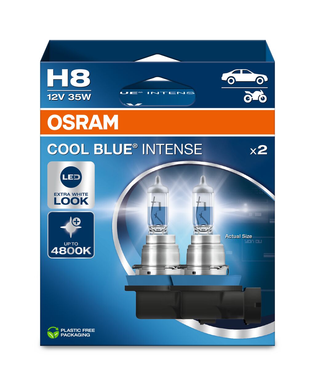 SET 2 BECURI 12V H8 35 W COOL BLUE INTENSE NextGen OSRAM