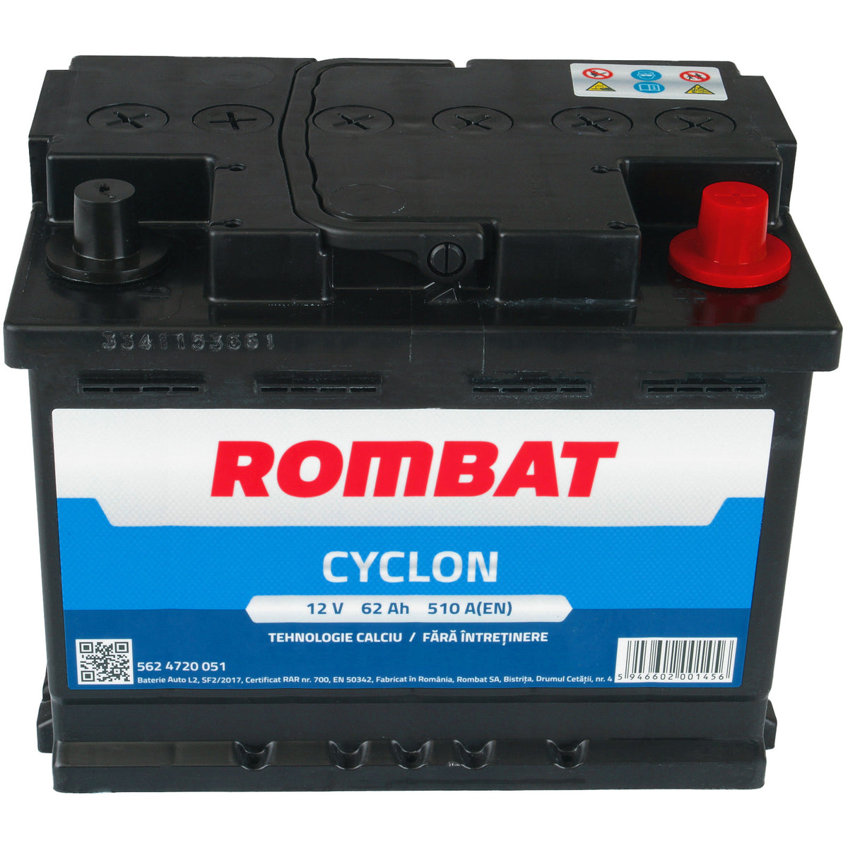 Acumulator Rombat Cyclon 62 Ah