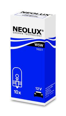 BEC FARA SOCLU 12V W5W W2.1X9.5D SET 10 BUC NEOLUX
