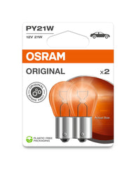 SET 2 BECURI 12V PY21W ORIGINAL BLISTER OSRAM