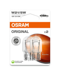 SET 2 BECURI 12V W21/5W ORIGINAL BLISTER OSRAM