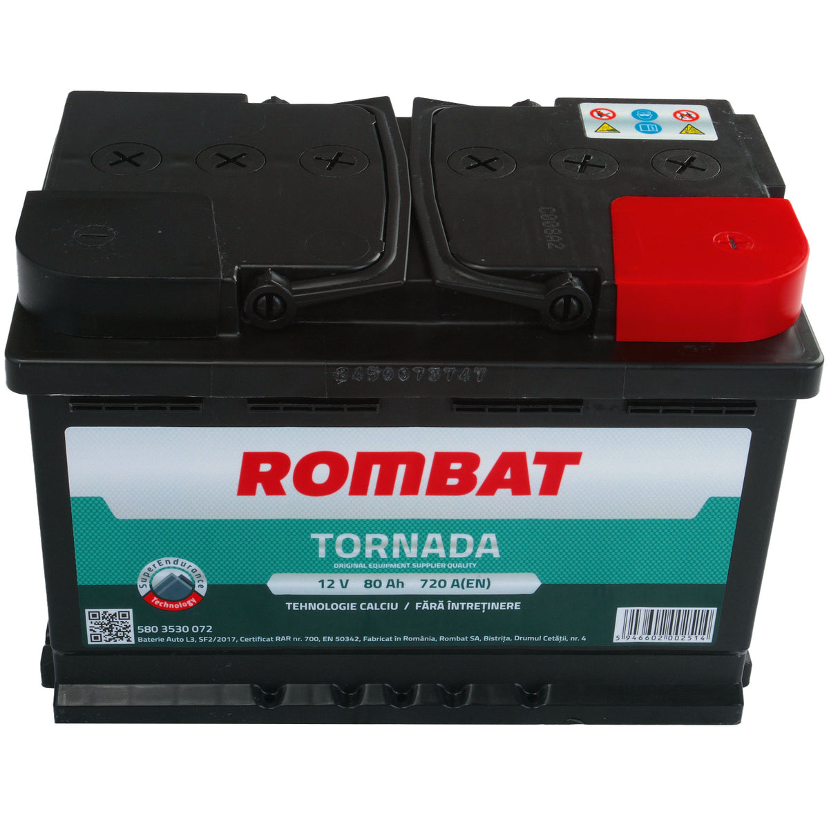 Acumulator Rombat Tornada 80 Ah