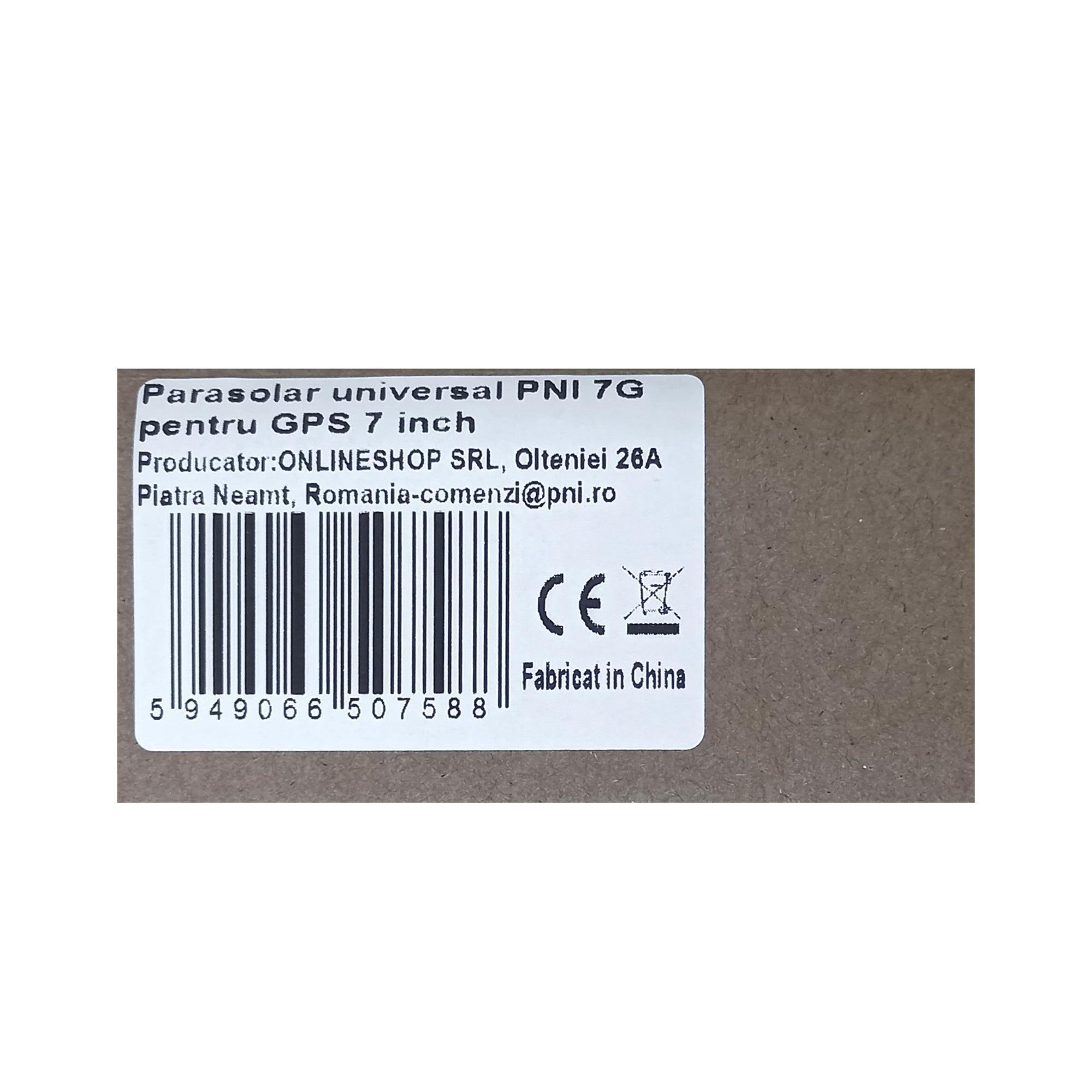 PARASOLAR UNIVERSAL PNI 7G PENTRU SISTEME NAVIGATIE GPS CU ECRAN DE 7 INCH