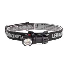 LANTERNA FRONTALA PNI ADVENTURE F75, LED 6W, 600 LM, CU ACUMULATOR SI INCARCATOR MAGNETIC, SUPORT PENTRU CAP