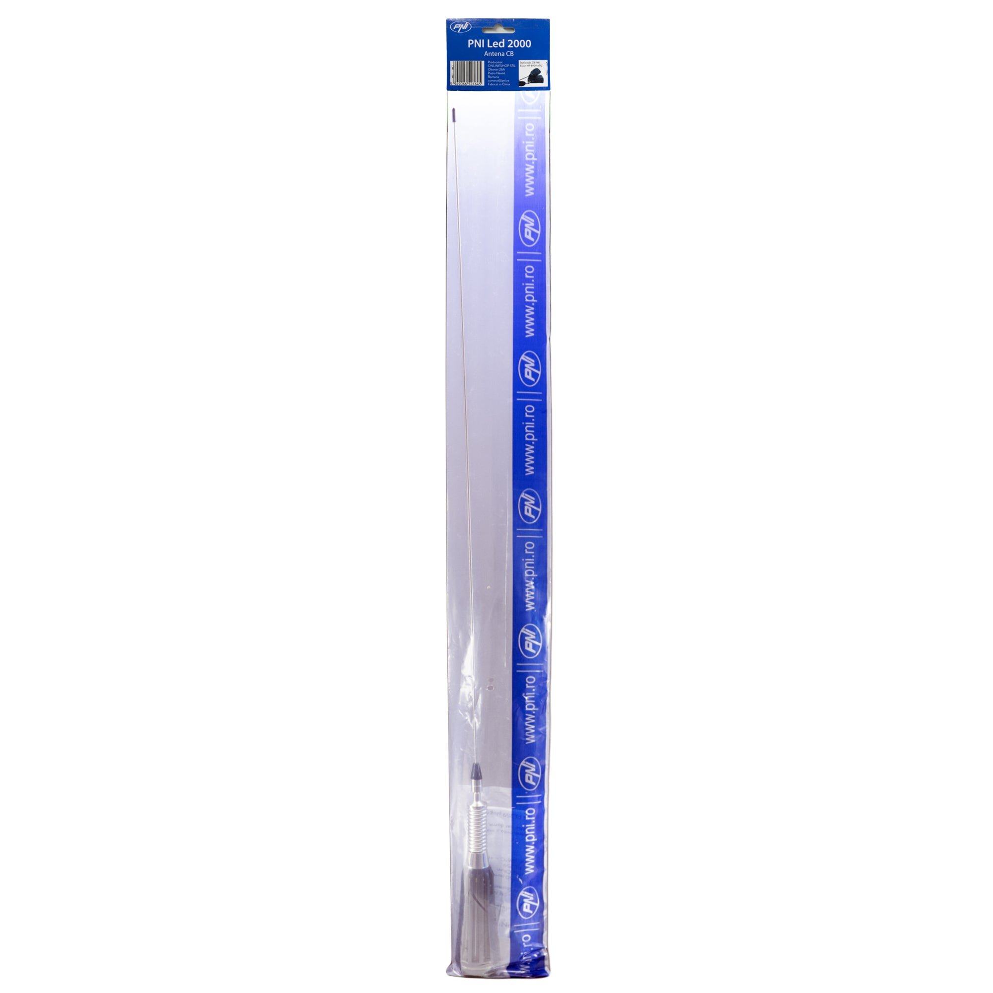 ANTENA CB PNI LED 2000 CU FILET SO-239, LUNGIME 90 CM, ILUMINARE IN TIMPUL EMISIEI