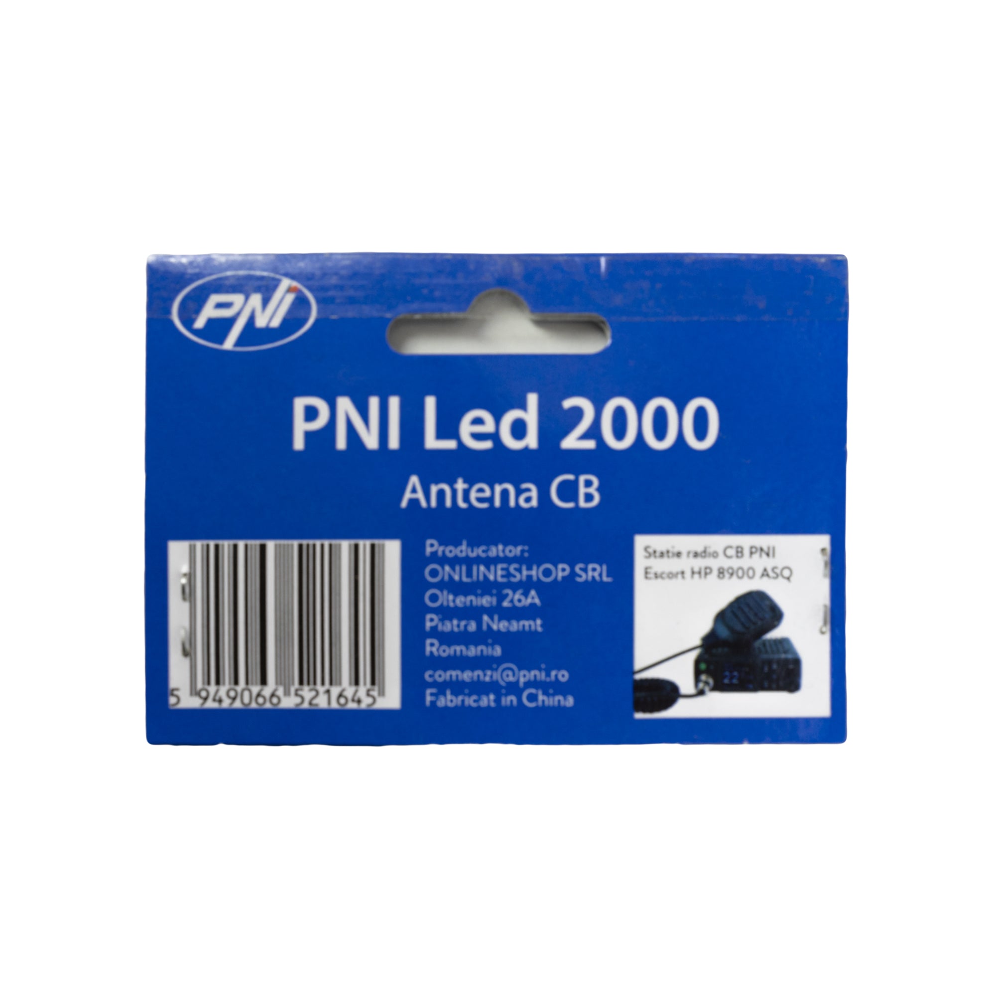 ANTENA CB PNI LED 2000 CU FILET SO-239, LUNGIME 90 CM, ILUMINARE IN TIMPUL EMISIEI