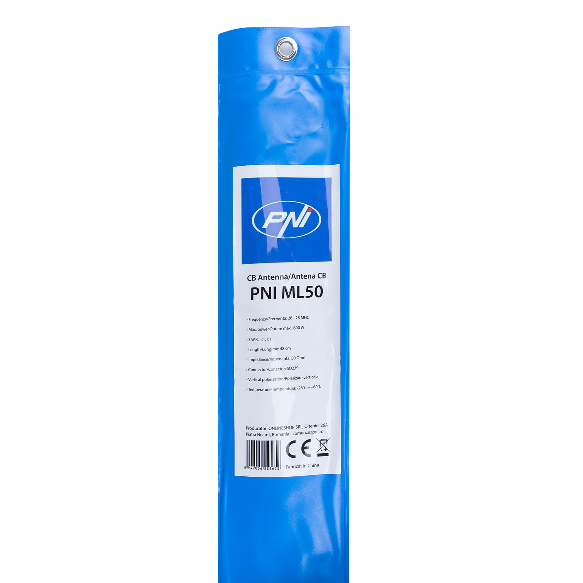 ANTENA CB PNI ML50, LUNGIME 48CM, CU CABLU RG58, FARA MUFA PL259