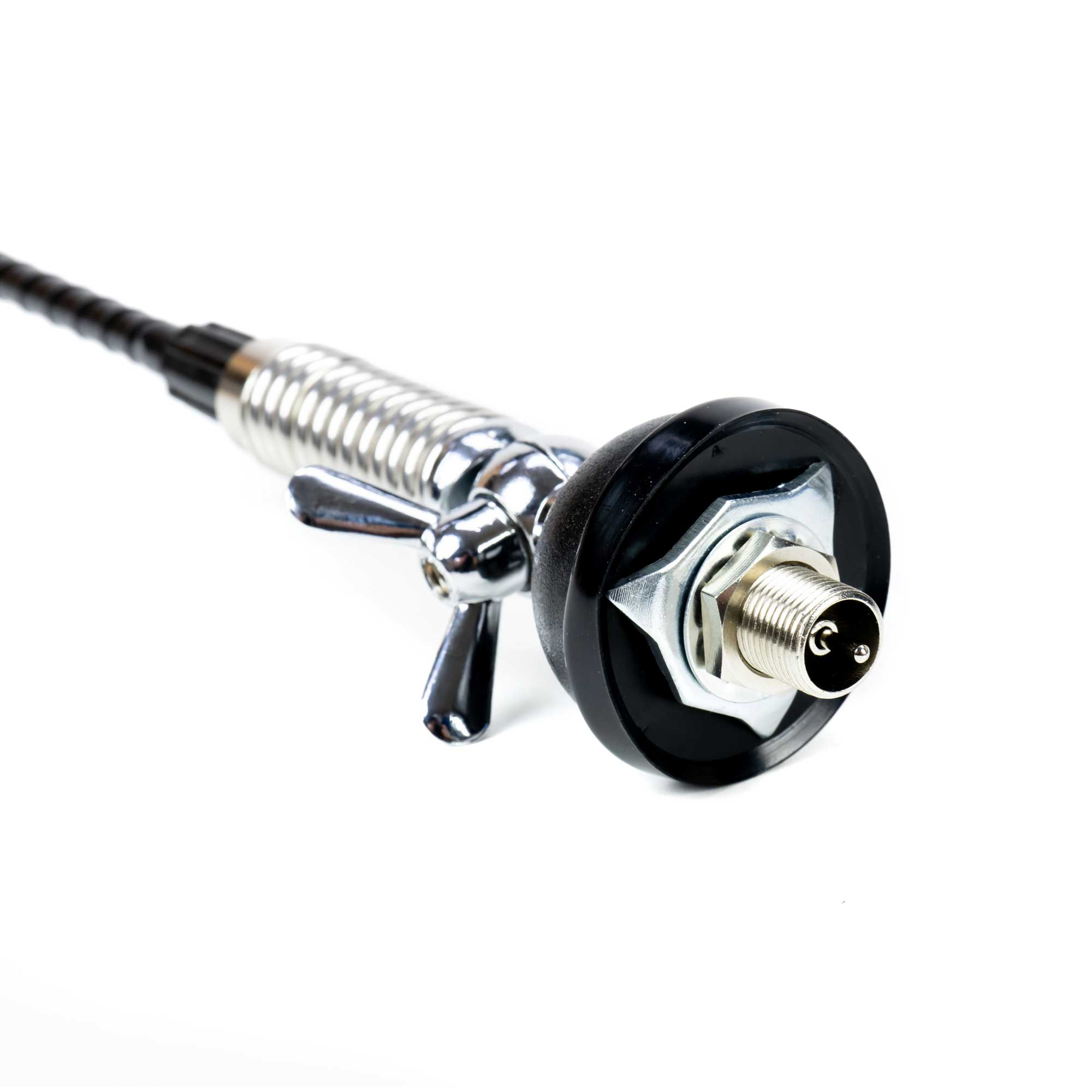 ANTENA CB PNI S60 CU FLUTURE, LUNGIME 59 CM, CU MONTURA, CABLU SI MUFA PL259, FIBRA DE STICLA
