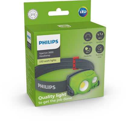 LAMPA DE CAP CU LED, CU DOUA MODURI PHILIPS XPERION 3000