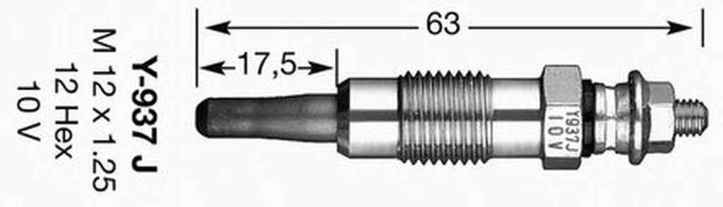 Bujie incandescenta FORD MONDEO II limuzina BFP NGK Y-937J
