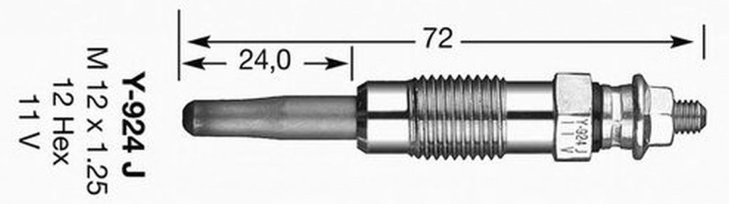 Bujie incandescenta PEUGEOT J5 platou sasiu 290L NGK Y-924J