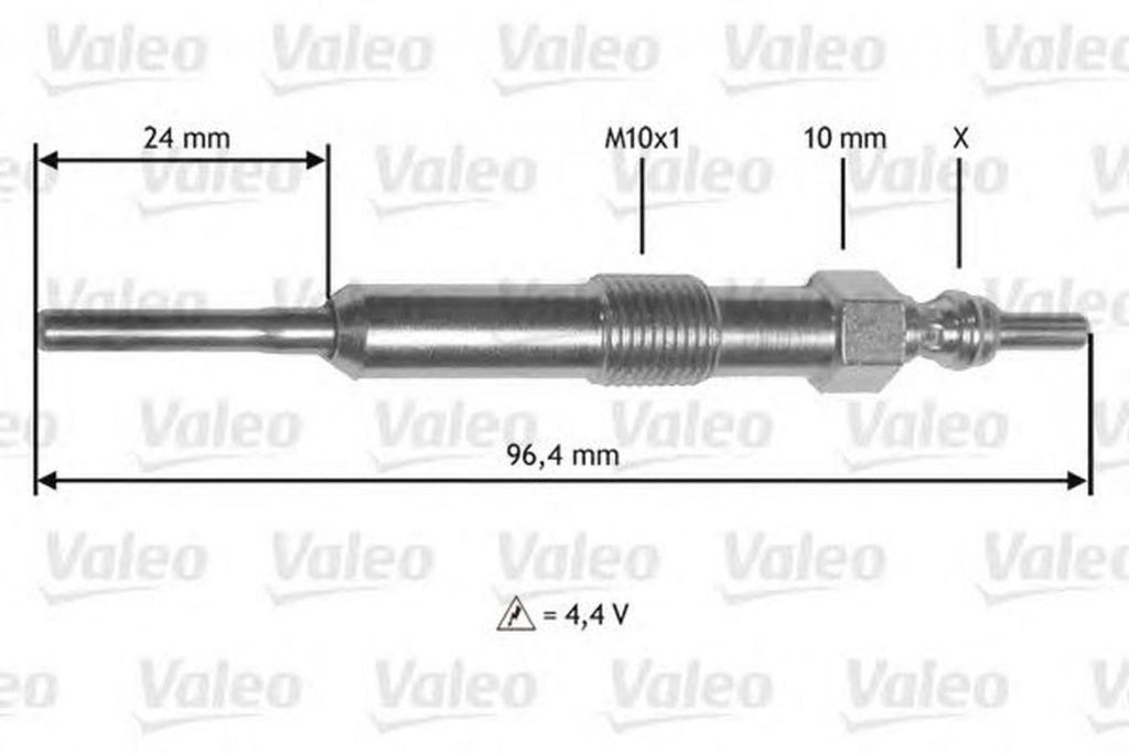 Bujie incandescenta RENAULT Scenic III JZ0 1 VALEO 345171