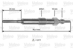 Bujie incandescenta RENAULT Scenic III JZ0 1 VALEO 345171