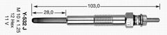 Bujie incandescenta TOYOTA LAND CRUISER 80 J8 NGK Y-532J