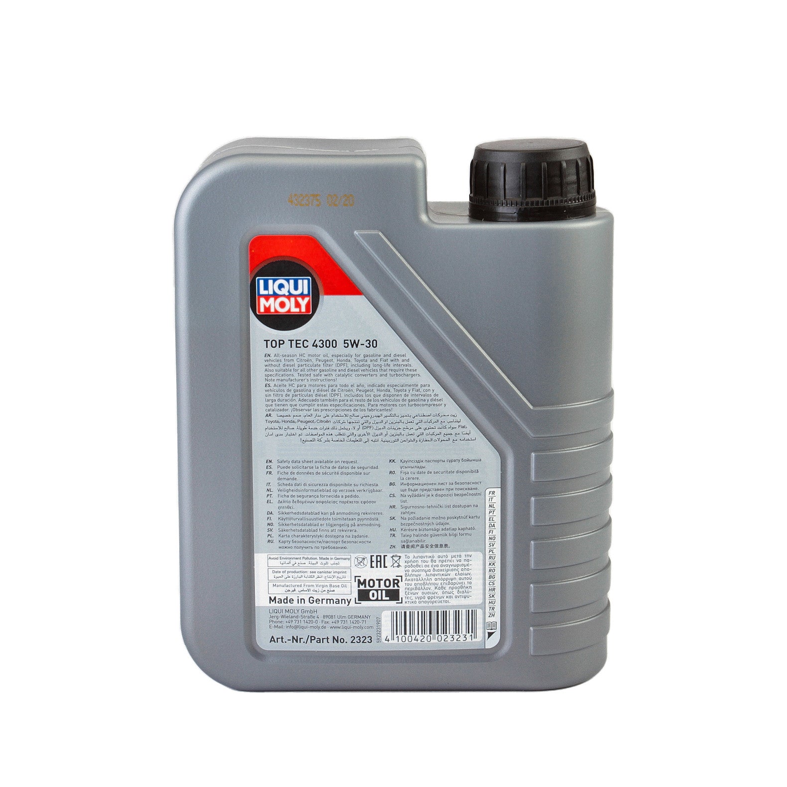 Ulei motor Liqui Moly Top Tec 4300 5W30 (3740) (2323) 1L