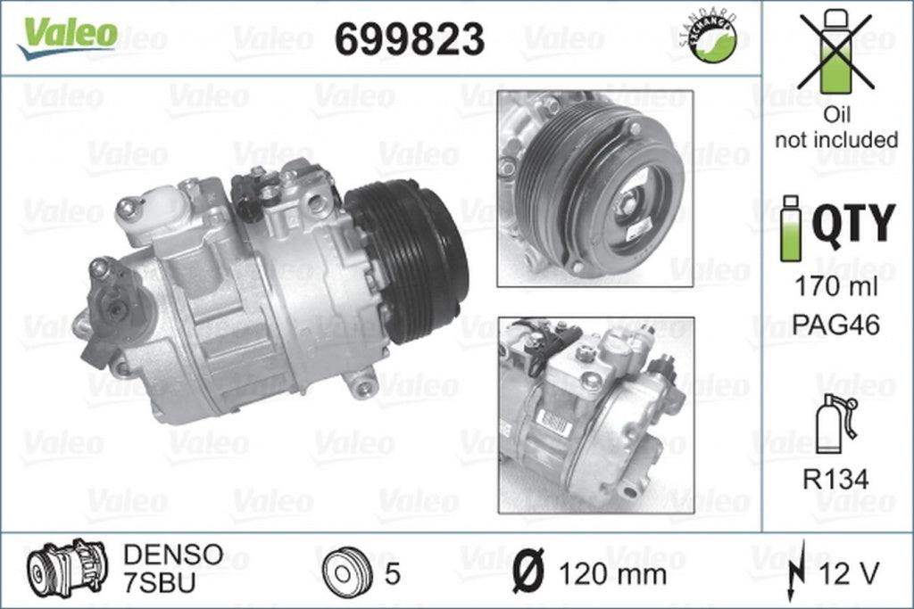 Compresor clima BMW 5 Touring E39 VALEO 699823