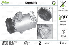 Compresor clima OPEL ASTRA G combi F35 VALEO 699898