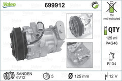 Compresor clima OPEL TIGRA TwinTop VALEO 699912