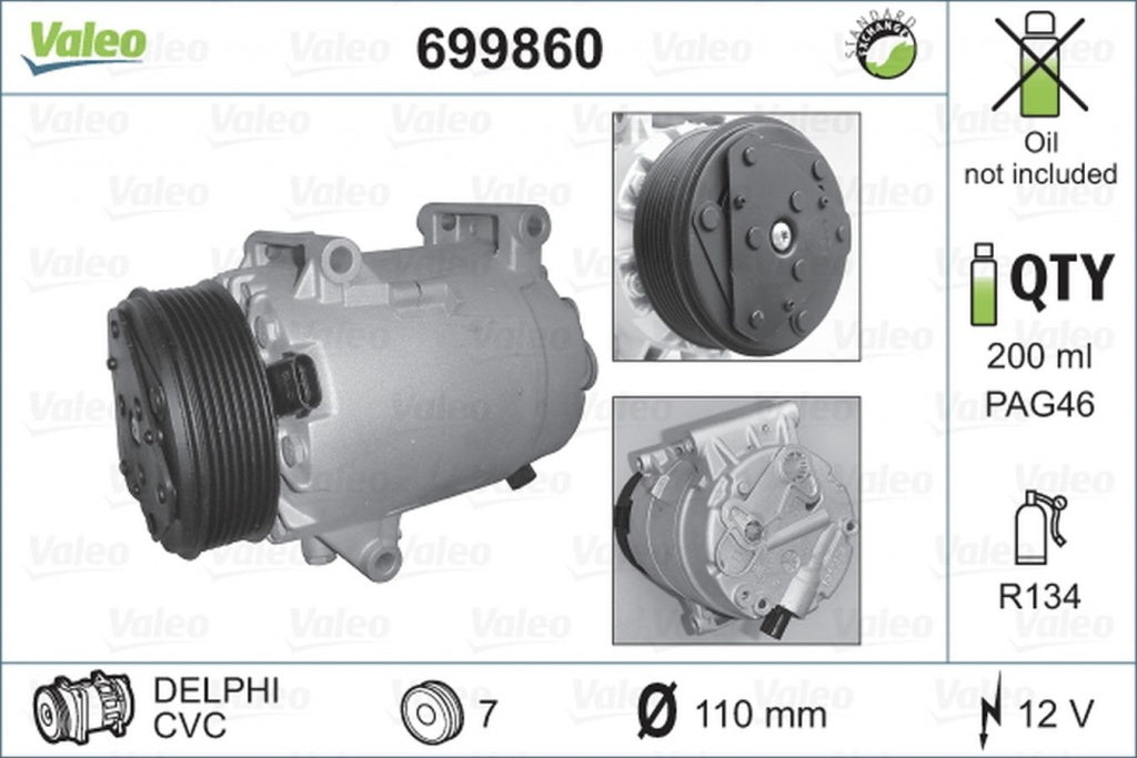Compresor clima RENAULT ESPACE IV JK0 1 VALEO 699860