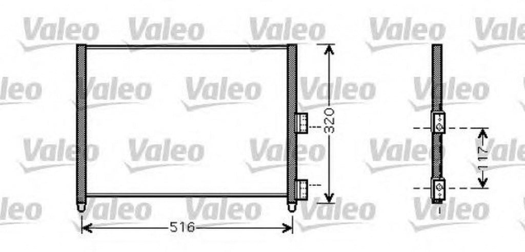 Radiator clima FIAT IDEA 350 VALEO 818020