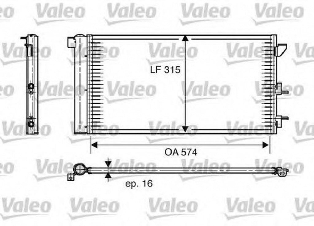 Radiator clima FIAT PANDA Van 169 VALEO 818005