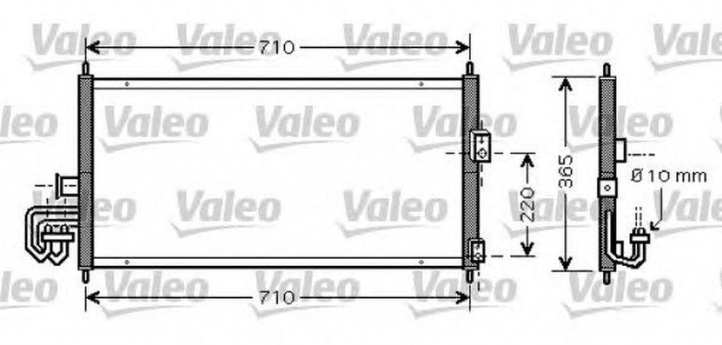 Radiator clima NISSAN ALMERA TINO V10 VALEO 818026