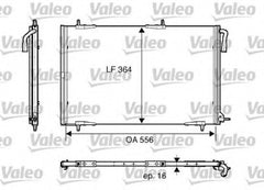 Radiator clima PEUGEOT 206 SW 2E K VALEO 818001